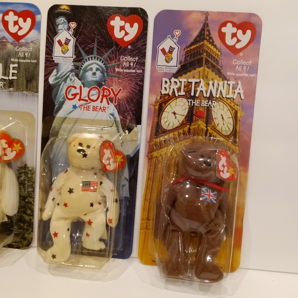 NIP 4 Limited Edition Beanie Babies - Picture 3 of 9